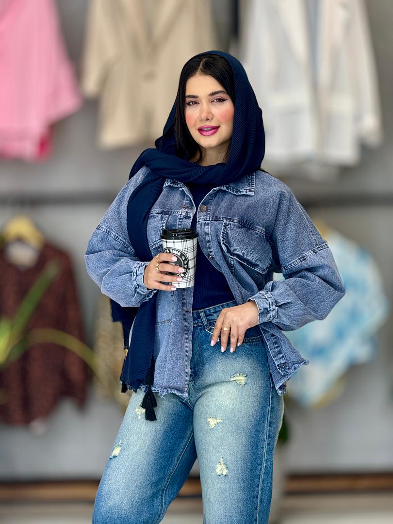 کت جین آبی کد 021